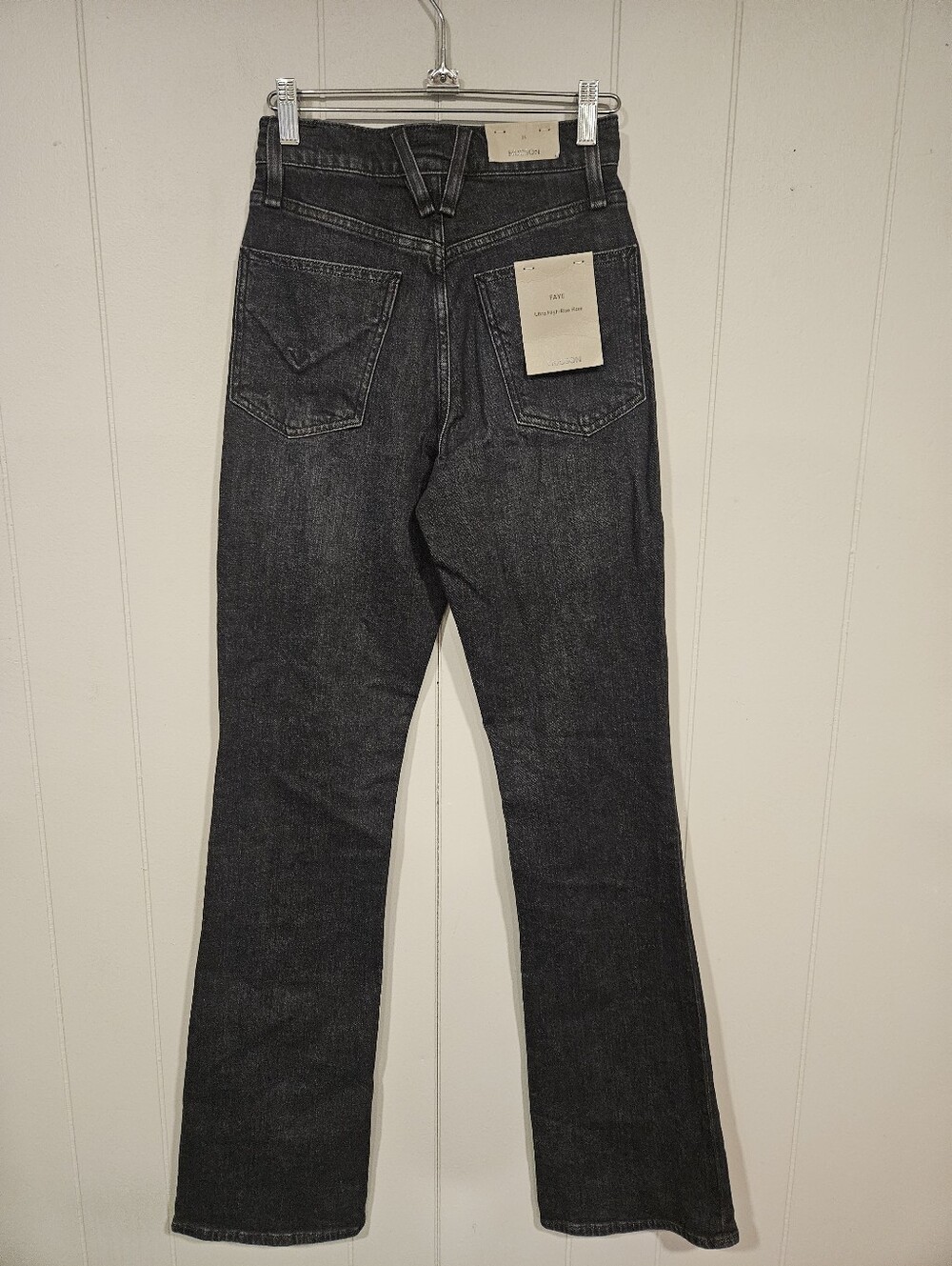 Hudson Faye Jeans Womens 25 Eco Black High Rise Flare Bootcut DPQEBK1303